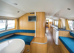 Interior image of boat
